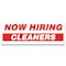 Signmission Now Hiring Cleaners Banner Apply Inside Accepting Application Single Sided B-96-30217 - alternate 1